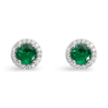 Серьги из серебра с цирконием