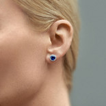 Серьги из серебра с цирконием