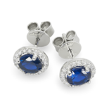 Серьги из серебра с цирконием