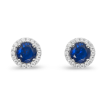 Серьги из серебра с цирконием