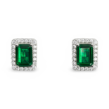 Серьги из серебра с цирконием