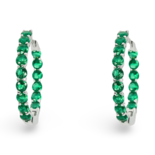 Серебряные серьги с цирконием