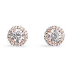 Серьги из серебра с цирконием