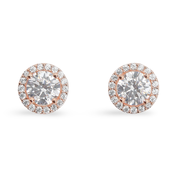 Серьги из серебра с цирконием